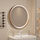 LED MIRROR WOOD FRAME